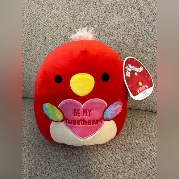 Nwt  🦜 8" Paco Parrot Be My Sweetheart Valentine Squishmallow - Picture 2 of 4